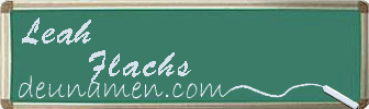 Leah Flachs Visitenkarte